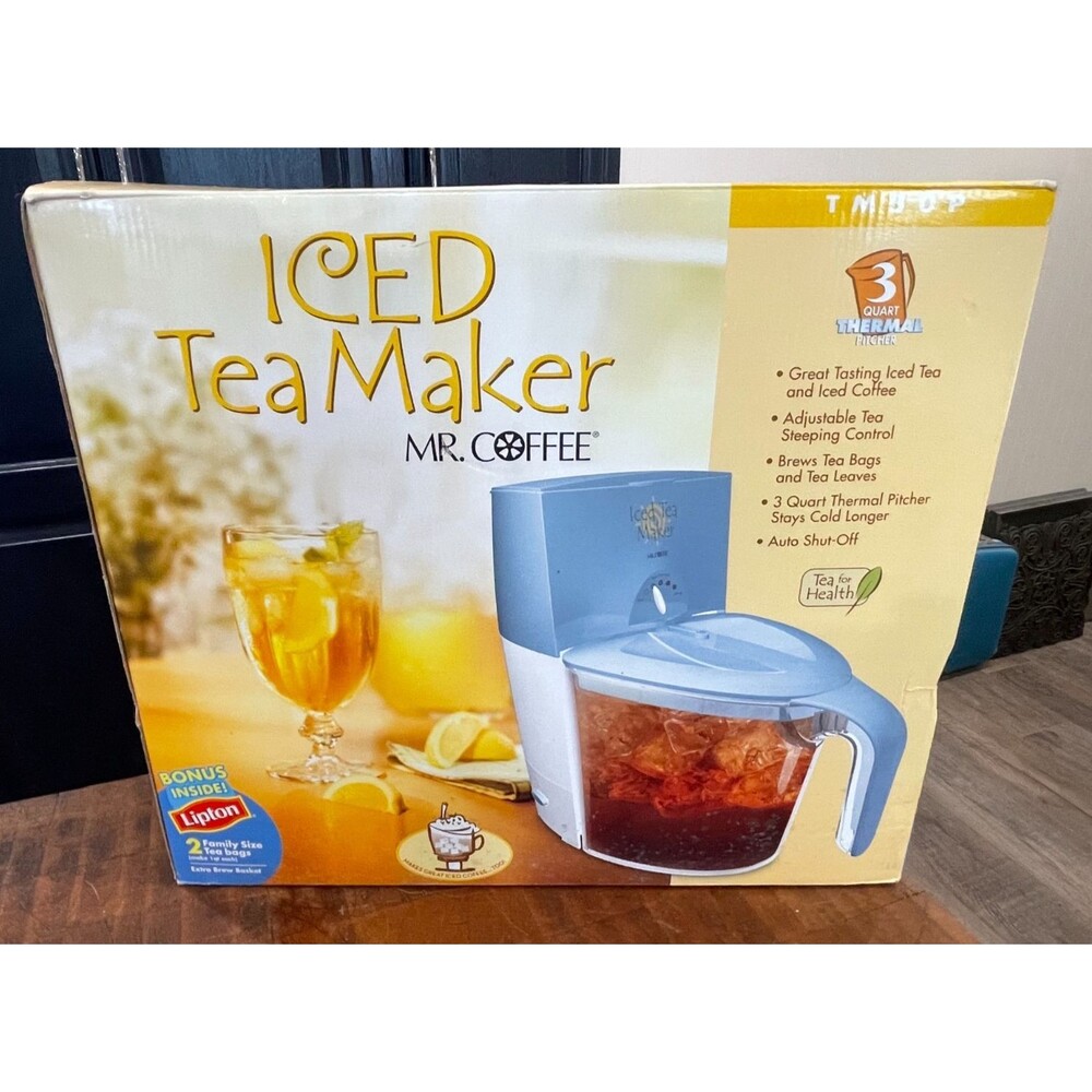 Mr. COFFEE 3 Quart Iced Tea Maker Sweet TM50 P Thermal Pitcher ~NEW~SEALED~